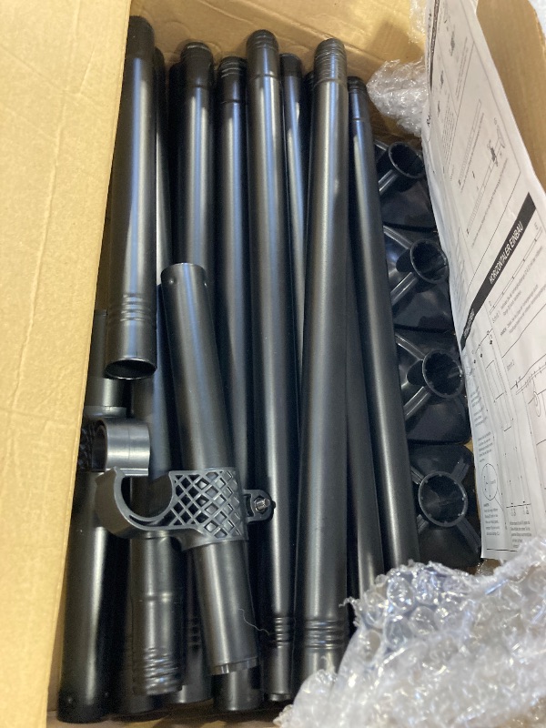 Photo 1 of Bonpally Room Divider Curtain Rod, No Drilling Room Separator for Space Partition, 4-10ft (H) 28-70 inch(W) Adjustable Heavy Duty Temporary Wall Divider Floor to Ceiling Tension Rod, Black