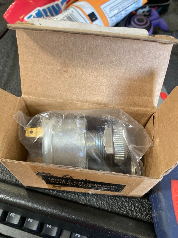 Photo 1 of 10L0L Golf Cart Ignition Switch for EZGO TXT, Medalist, Marathon, Workhorse, ST, Shuttle Golf Cart, Uniquely Keyed Starter, 4 Terminals Prong, Replace 33639G01, 33639G03, 00568G6, 17137G1,17063G1