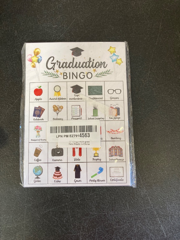 Photo 1 of Foosproea Graduation Bingo Cards, Graduation Game for 24 Players, Grad Party Games for Family Friends Activities, Holiday Party Favors Supplies Decorations(09)