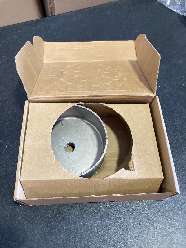 Photo 1 of 6" Concrete Hole Saw, 152mm Tungsten Steel Core Bit for Cinder Block, Brick, Rock, Plank Walls for Pipes or mini Split Lines, with SDS Plus Shank and 2 Center Positioning Drill Bits.