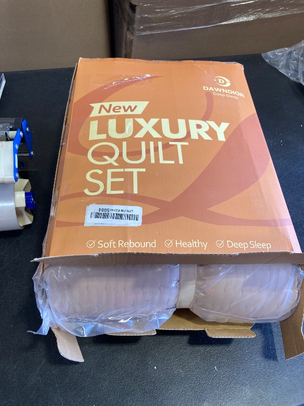 Photo 1 of Max Oversized California King Quilt Set – 112"x106" Soft Washed 3-Layer Lightweight Bedspread with Multi-Lock Quilting, Minimalist Nordic Bedding, All-Season Quilt Set (1 Quilt + 2 Pillow Shams) Camel