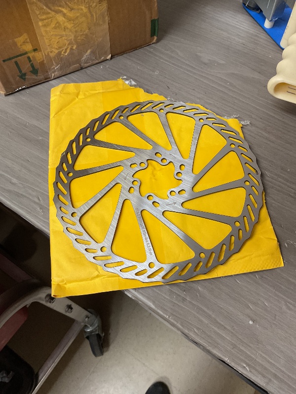 Photo 1 of BUCKLOS 140mm 160mm 180mm 203mm MTB Disc Brake Rotor with 6 Bolts, Bicycle Brakes Stainless Steel Rotors M5 Screws, Opposite Hole Distance 44mm, fit Mountain Road Bikes MTB BMX