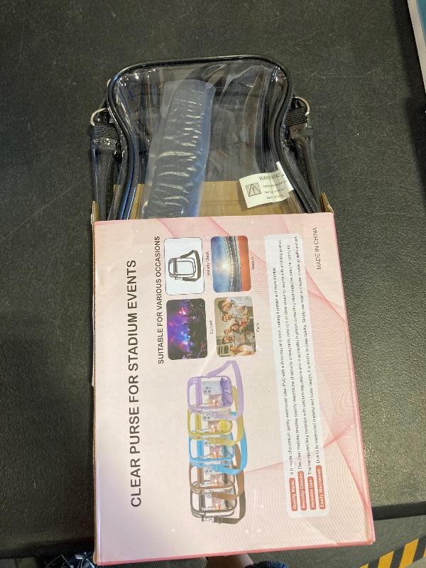 Photo 1 of Clear Purse for Women Clear Crossbody Bag for Stadium Events with Removable Straps for Concert Sport Beach