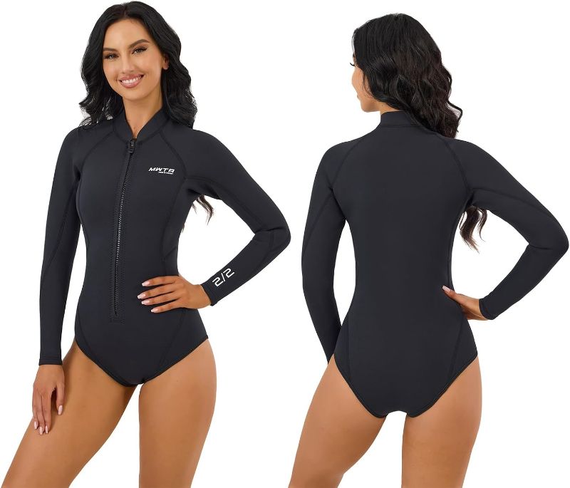 Photo 1 of MWTA Women Shorty 2.0mm Neoprene Wetsuits Front Zipper for UV Protection Surfing Diving Snorkeling Kayaking etc Water Activities
size 6