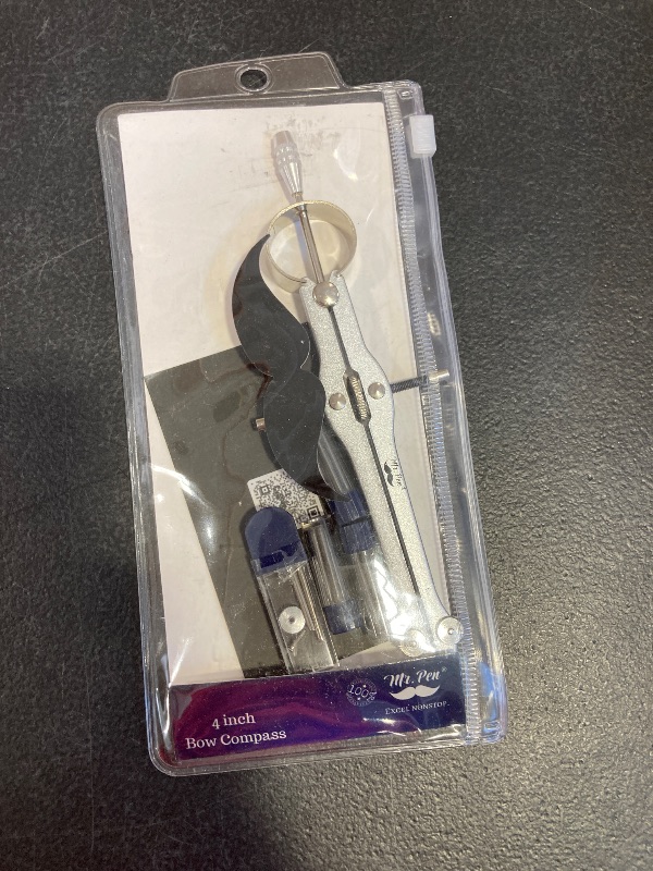 Photo 1 of Mr. Pen- Professional Compass for Geometry, Extra Lead, Metal Compass, Compass, Compass Drawing Tool, Drawing Compass, Drafting Compass, Compass for Students, Compass Geometry, Back to School Supplies