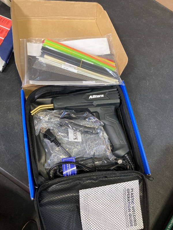 Photo 1 of Allturn Plastic Welder, 2 in 1 Plastic Welding Kit, Hot Staples Weld Gun, Car Bumper Repair Kit for Most Plastics, Patent Number D970324(Black)