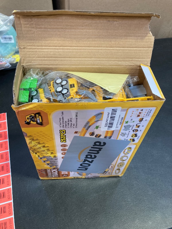 Photo 1 of Kids Toys 253 PCS Construction Race Tracks Toy for 3 4 5 6 7 8 Year Old Boys Girls, 5 PCS Construction Truck Car and Flexible Track Play Set Create A Engineering Road Games Toddler Toys Birthday Gifts