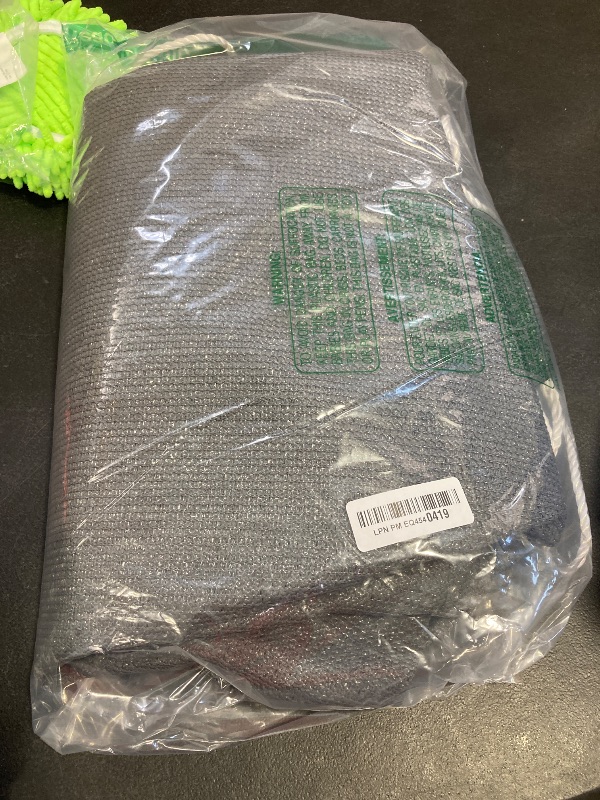 Photo 1 of 8'x8' Sun Shade Sail Curved Commercial Outdoor Shade Cover Dark Grey Rectangle Heavy Duty Permeable 185GSM Outdoor Shades for Patio Garden Sandbox