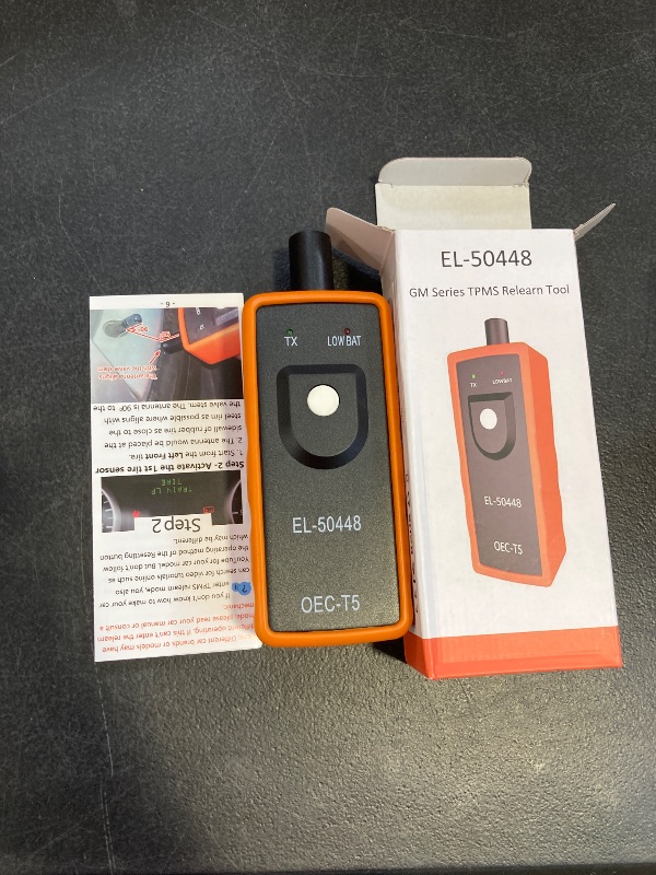 Photo 1 of EL-50448 TPMS Relearn Tool with Battery Chevy TPMS Reset Tool for Cadillac GMC Buick GM Tire Pressure Sensor Reset Tool Chevy Tire Pressure Monitoring System Sensor TPMS Programming Tool