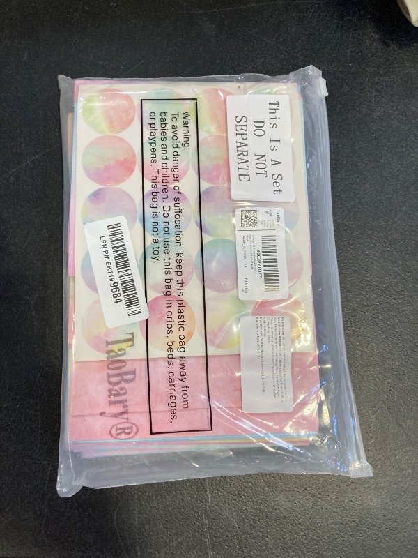 Photo 1 of TaoBary 160 Pcs Rainbow Unicorn Stationary Set 50 Double Sided Stationery Papers with 50 Matching Envelopes and 60 Round Dot Sticker, 10 Design for School(Watercolor,5.5 x 8.25 Inch)