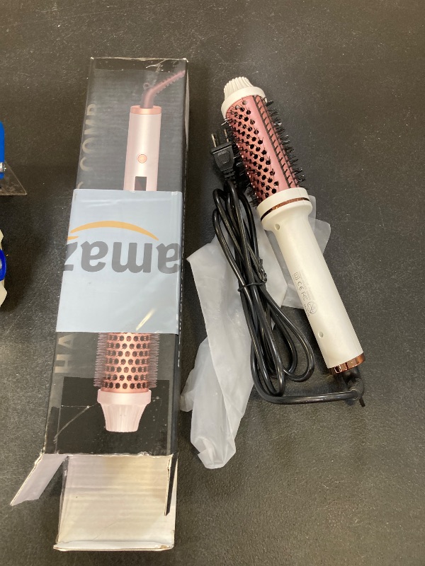 Photo 1 of Thermal Brush,10 Temperatures LCD Display Upgrade to 400°F 1.5 in Heated Round Brush Curling Iron Heated Ceramic Tourmaline Ionic Comb 110-240V Volum