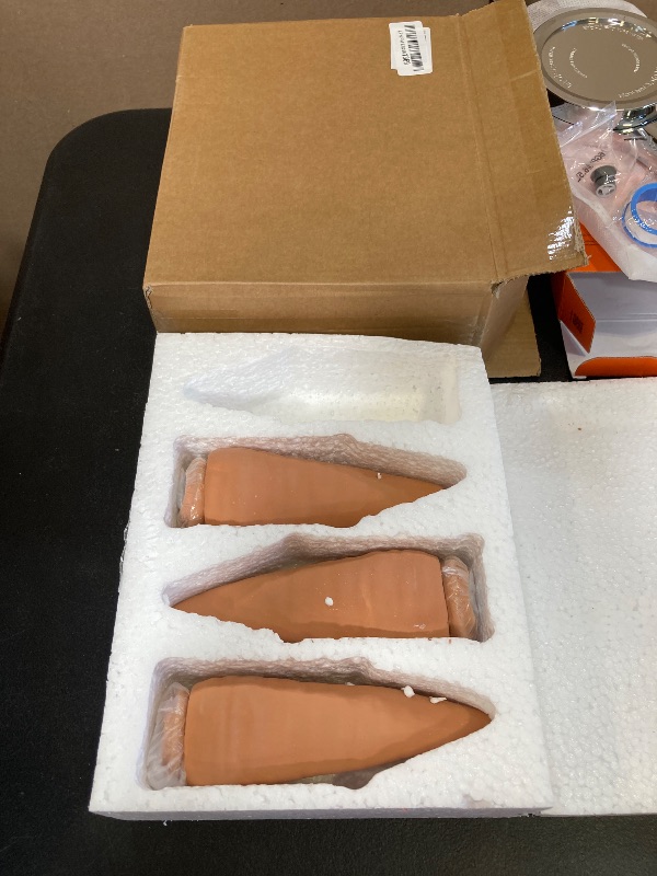 Photo 1 of Amoyls 4 pcs Terracotta Watering Spikes - Automatic Self-Watering Stakes, Vacation Plant Waterer for Wine Bottle, Perfect for Indoor & Outdoor Plants