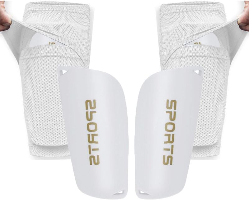 Photo 1 of Soccer Shin Guards for Kid Youth Teen Adult - Shin Guards Sleeves with Inserted Pocket Cushion Protection Reduce Shocks and Injuries for TeamSports
