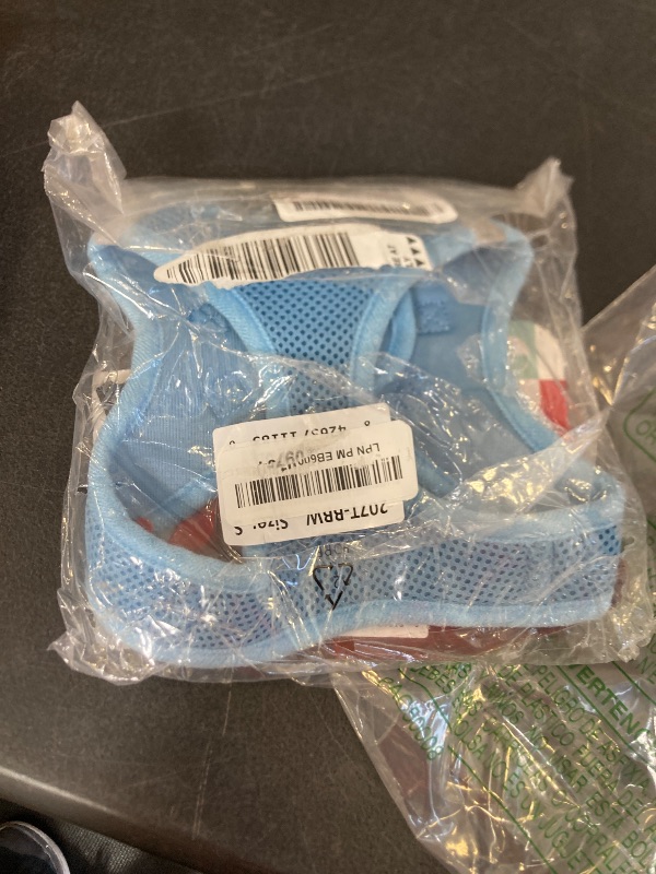 Photo 1 of Best Pet Supplies - All Weather Mesh, Reflective, No Pull Harness for Small, Medium Dogs, Cats - Secure with Hook & Loop Fastener, Buckle, Double D-Rings - Baby Blue SMALL