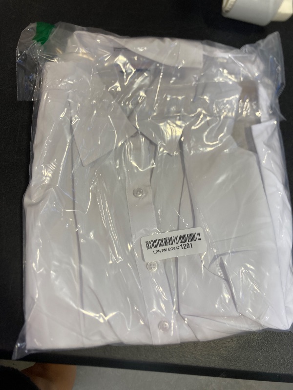 Photo 1 of Alex Vando Womens Dress Shirts Wrinkle Free Regular Fit Long Sleeve Stretch Work Shirt,Solid White,S