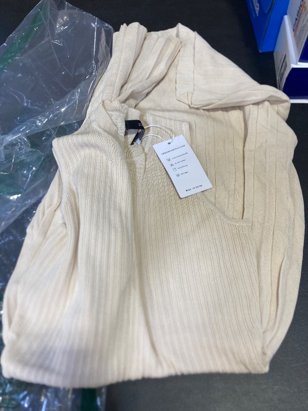 Photo 1 of ZESICA Women's Summer Sleeveless Mini Dress 2025 Crewneck Knit A Line Pleated Swing Casual Basic Short Dress,Almond,Small