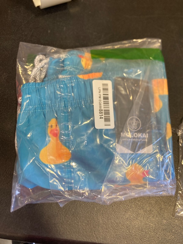 Photo 1 of M MOLOKAI SURF Boys Swim Trunks Quick Dry Elastic Waist Drawstring (Rubber Ducks, Medium, m)