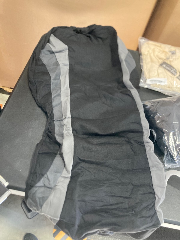 Photo 1 of CAR PASS Line Rider Sporty Front Seat Covers,Gray Car Seat Covers Two Front Seats Only, Airbag Compatible,Universal Fit Sedans,Cars,Vans,SUV,Truck(Black and Gray)
