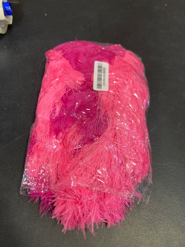 Photo 1 of Taiyin 16 Pcs Feather Boas Artificial Fluffy Boas Bulk Decoration for Wedding Costume Halloween Birthday Xmas(Pink, Rose Red)