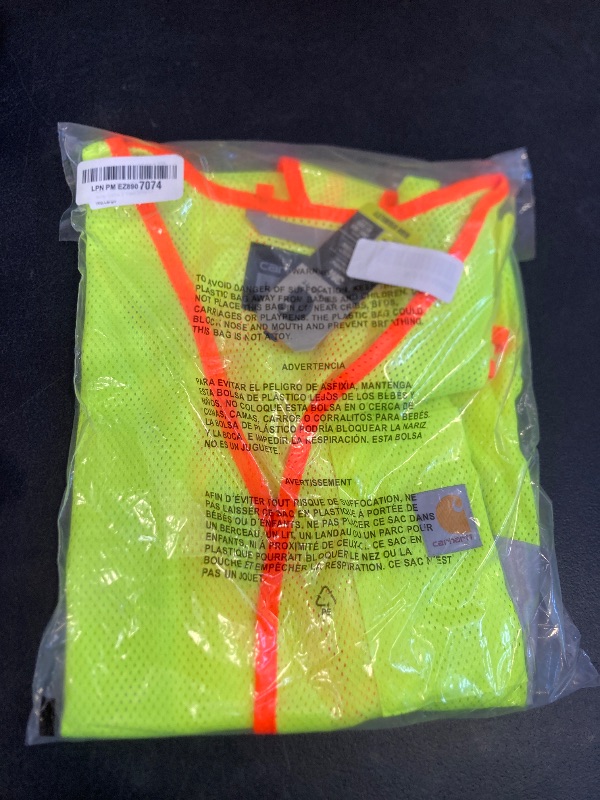 Photo 1 of Carhartt Men's High-Visibility Class 2 Vest-Brite Lime-Large