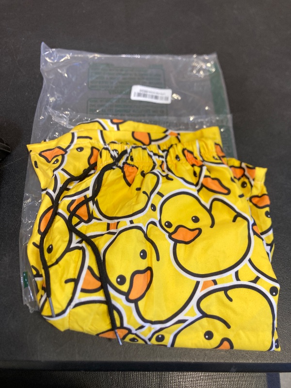 Photo 1 of Lukbfall Cute Rubber Ducky Mens Swim Trunks Quick Dry Yellow Cartoon Ducks Swim Shorts with Mesh Lining Breathable Men's Beach Pants Swimwear Bathing Suits,Medium