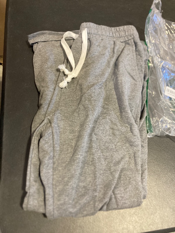 Photo 1 of AMY COULEE Mens Cotton Athletic Pants Open Bottom Running Sweatpants Straight Leg Casual Joggers with Pockets (Dark Gray, M)