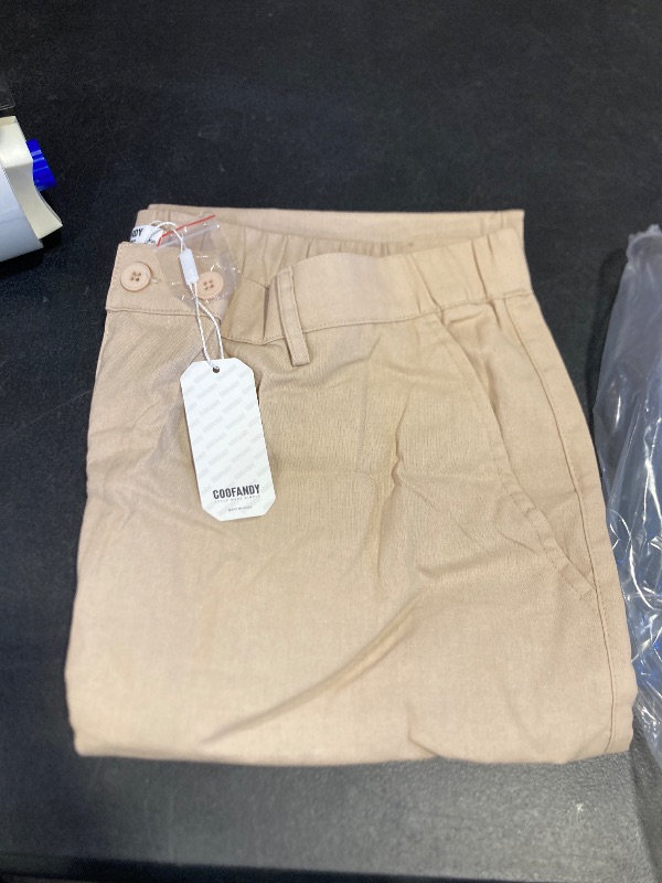 Photo 1 of COOFANDY Men's Cotton Linen Pants Elastic Waist Lightweight Casual Pants Relaxed Fit Yoga Beach Pants with Pockets size xl