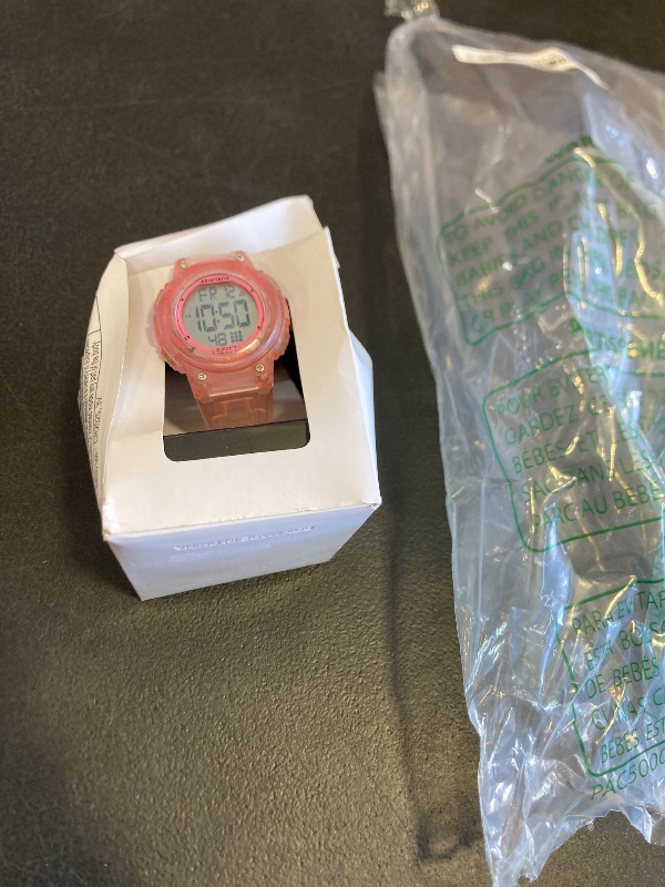 Photo 1 of Armitron Sport Women's 45/7086TPK Digital Chronograph Translucent Pink Resin Strap Watch