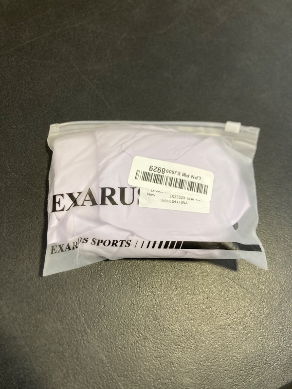Photo 1 of EXARUS Girls Athletic Tennis Skirt Golf Skort Cheer Flowy with Shorts Underneath Tiered Mini High Waisted Pleated Preppy Light Purple 8Y