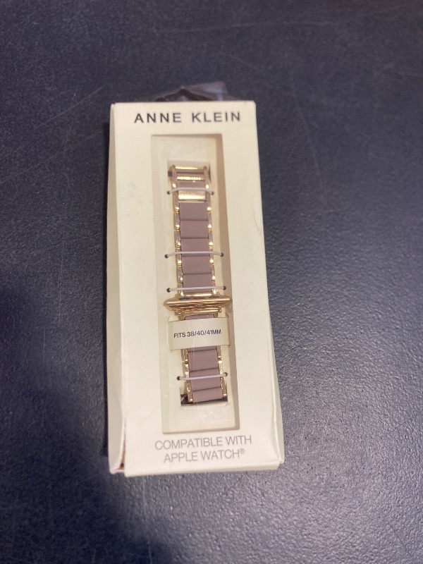 Photo 1 of Anne Klein Silicone Fashion Bracelet for Apple Watch, Secure, Adjustable, Apple Watch Replacement Band, Fits Most Wrists