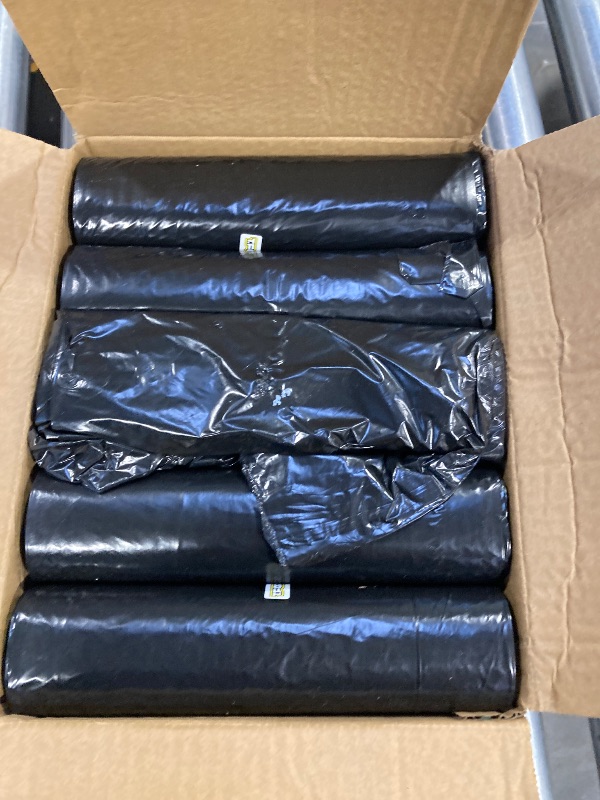 Photo 1 of T.FORING 30-35 Gallon Trash Bags Heavy Duty 1.5 Mil - 35" x 37" 100 Count Large Black Garbage Bags 30+ Gallon Strong Plastic Trash Can Liners for Home Kitchen Commercial Lawn and Leaf