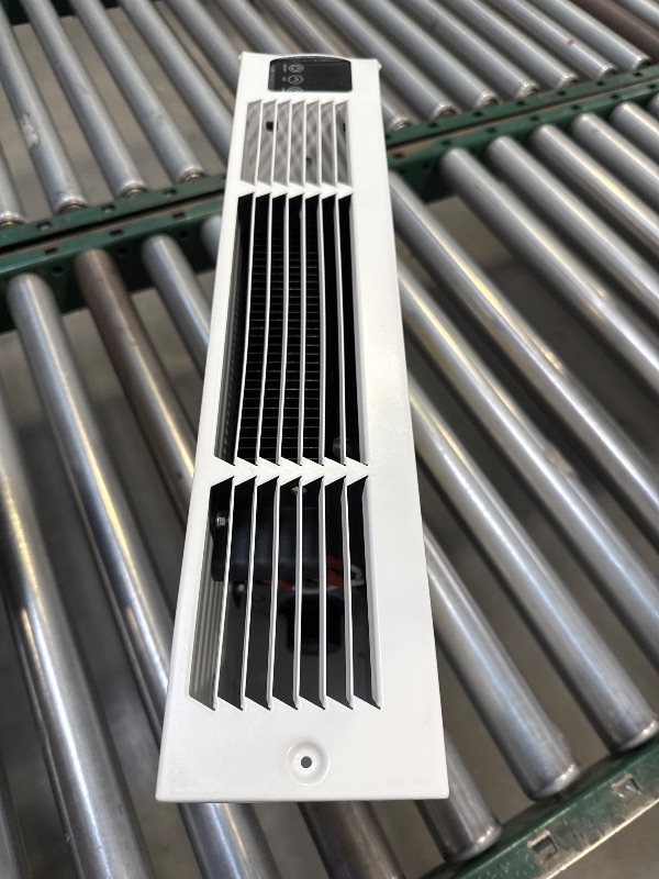 Photo 1 of Electric Kickspace Heater with Built-In Thermostat and Timer, 1500W Plinth Heater HTA15-ULTRA for Cabinet Kickspaces, Vanities and Stairways, White
