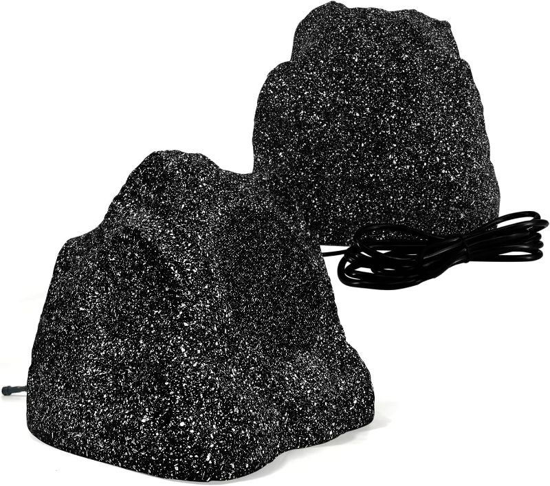 Photo 1 of STUDIOFINIX 6.5 Inches Bluetooth Rock Speakers Outdoor Waterproof, 400W Powerful Bass & All Weather, for Backyard Garden Pool Deck BBQ Porch (Pair
