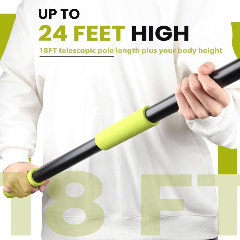 Photo 1 of 24FT Telescopic Light Bulb Changer for High Ceilings,Aluminum alloy lightweight lightbulb changer for high ceilings,High ceiling light bulb changer with pole for high ceilings and embedded lights