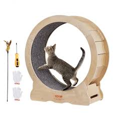 Photo 1 of Choco MoonLarge Wooden Cat Wheel, Exercise Treadmill for Indoor, Cat Fitness Wheel, 52" Diameter, Quiet & Durable