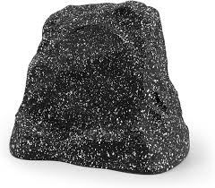 Photo 1 of STUDIOFINIX 6.5" Outdoor Rock Speaker Waterproof Bluetooth Wireless Solar Powered with Rechargeable Battery for Patio, Deck, Pool, Garden(Single, Gray)