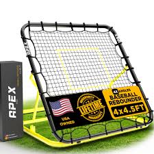 Photo 1 of 4x4.5 Ft Baseball Rebounder, Multi-Sport Trainer for Soccer and Volleyball, Adjustable Angles, Easy Storage, Durable Construction, Enhances Agility, Precision, Reflexes, Solo Practice