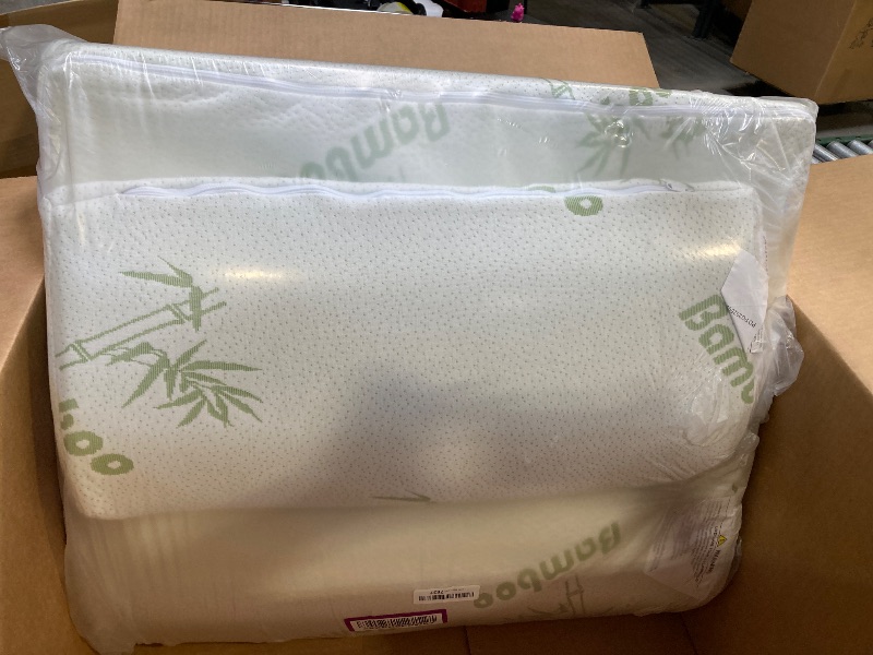Photo 1 of  Hypoallergenic Bamboo Memory Foam Pillow Set 