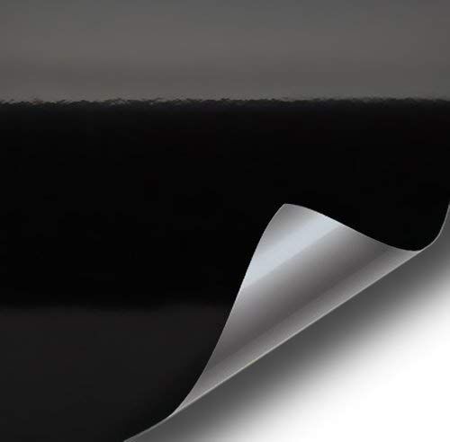Photo 1 of Black High Gloss Realistic Paint-Like Microfinish Vinyl Wrap Roll with VViViD XPO Air Release Technology (15ft x 5 ) 