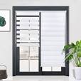 Photo 1 of Zebra Roller Window Shades Zebra Double Roller Blinds for Frech Door 27.6"x90" Horizontal Day and Night Roller Sheer Window Shades White