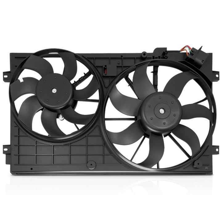 Photo 1 of PartsFlow Radiator Cooling Fan Assembly for 2012-2013 Volkswagen Beetle/Passat for 2010-2013 Volkswagen Golf for 2006-2009 Volkswagen Rabbit for 2005-2013 Volkswagen Jetta 620-843 