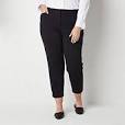 Photo 1 of Liz Claiborne Maya Womens Straight Mid Rise Pull-On Pant size xl 