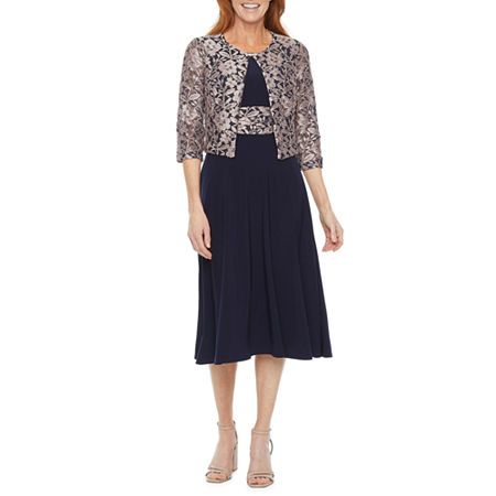 Photo 1 of Jessica Howard Womens Jacket Dress, 18, Blue
