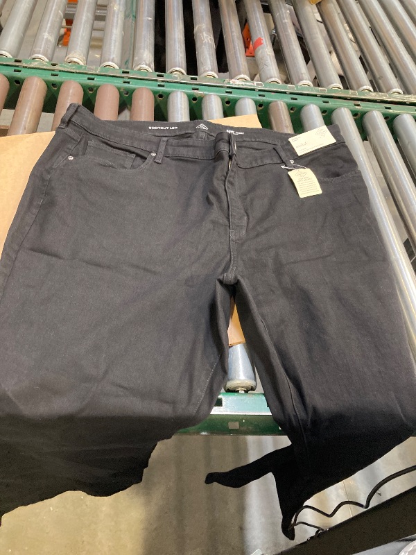 Photo 1 of St. John's Bay Secretly Slender Womens Mid Rise Bootcut Jean, 26w Short, Black
