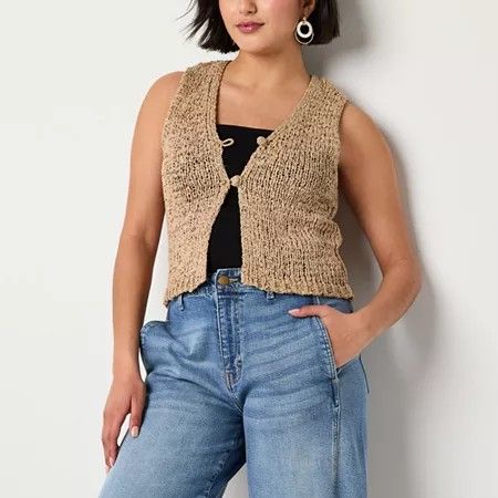 Photo 1 of A.n.a Womens V Neck Sweater Vest, Xx-large, Beige
