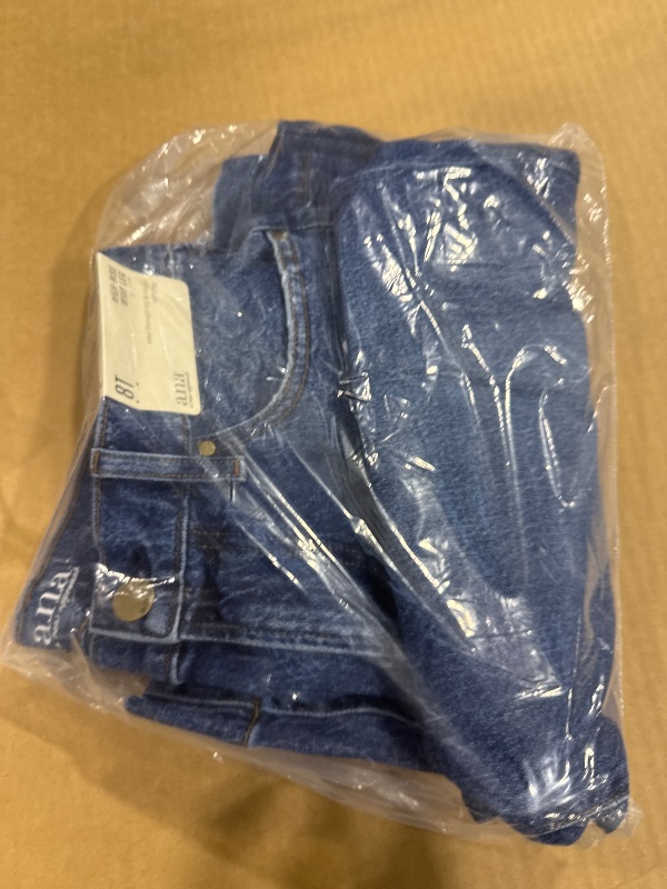 Photo 1 of A.n.a Tall Womens High Rise Wide Leg Jean, 8 Tall, Blue
