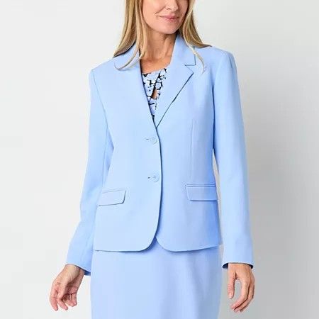 Photo 1 of Black Label by Evan-Picone Womens Classic Fit Suit Jacket, 18, Blue
