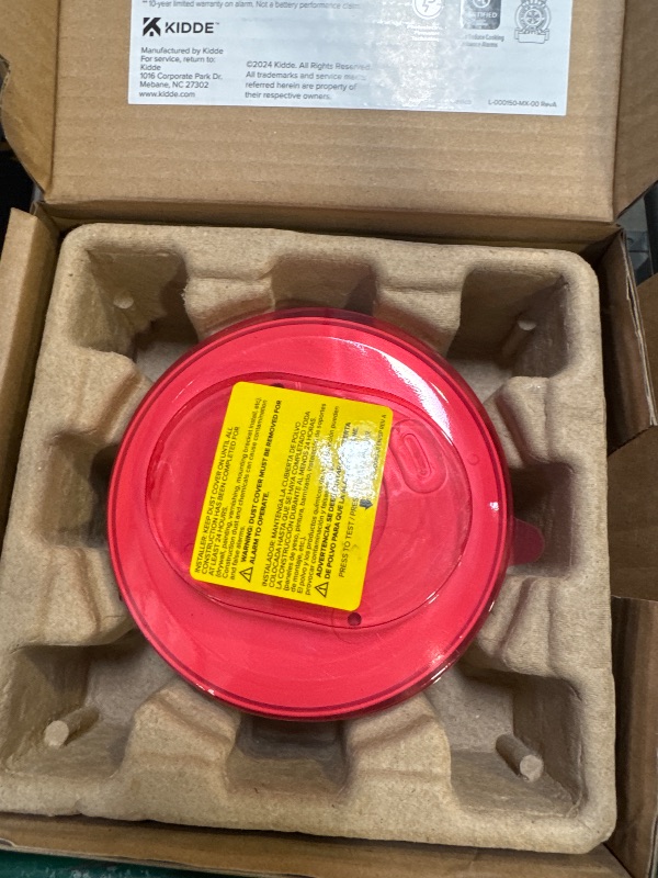 Photo 1 of Kidde  Detector, 10-Year Battery Powered, LED Warning Light Indicators