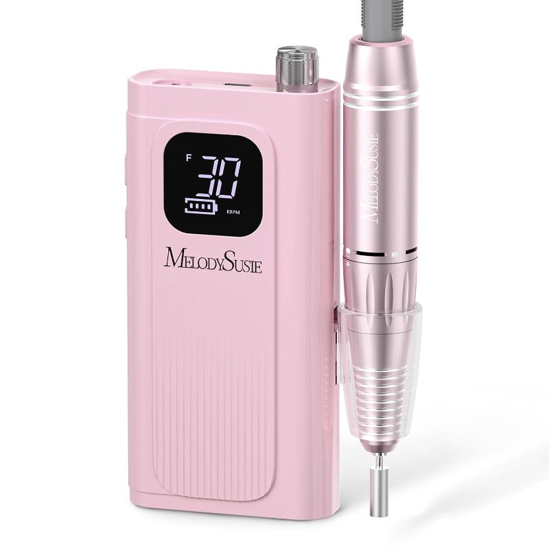 Photo 1 of MelodySusie Professional Rechargeable Nail Drill 30000 RPM, Electric Nail File for Shaping, Removing & Polishing Gel Nails, Lightweight & Easy to Use, Ideal for Home & Salon Manicure Pedicure, SC300F
