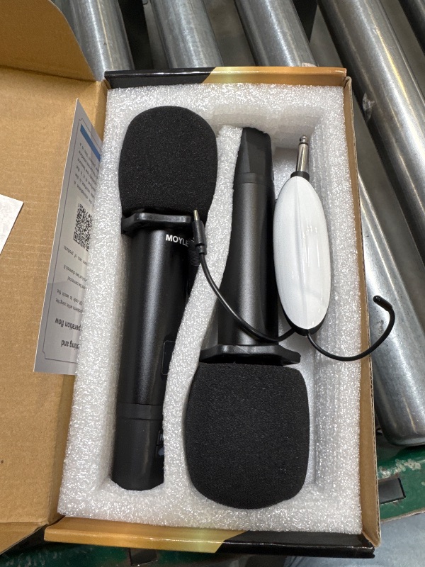 Photo 1 of Wireless Microphones,Metal Microphone with Dual Professional UHF Cordless Dynamic System,Rechargeable Microphone Receiver for Karaoke Singing, Wedding,Party, DJ, Speech, Church, Class Use,240ft